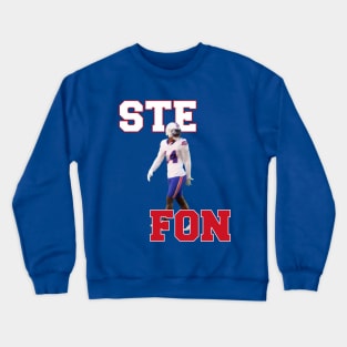 Stefon Diggs blurry-Made by josh S. Crewneck Sweatshirt